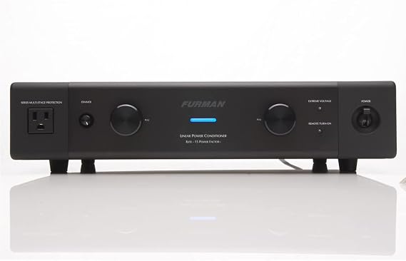 Furman Elite-15 PF i 13-Outlet Linear Filtering AC Power Source | 15A power conditioner, 13 outlets, 3 isolated banks, Power Factor Tech 45A+ reserve, SMP surge