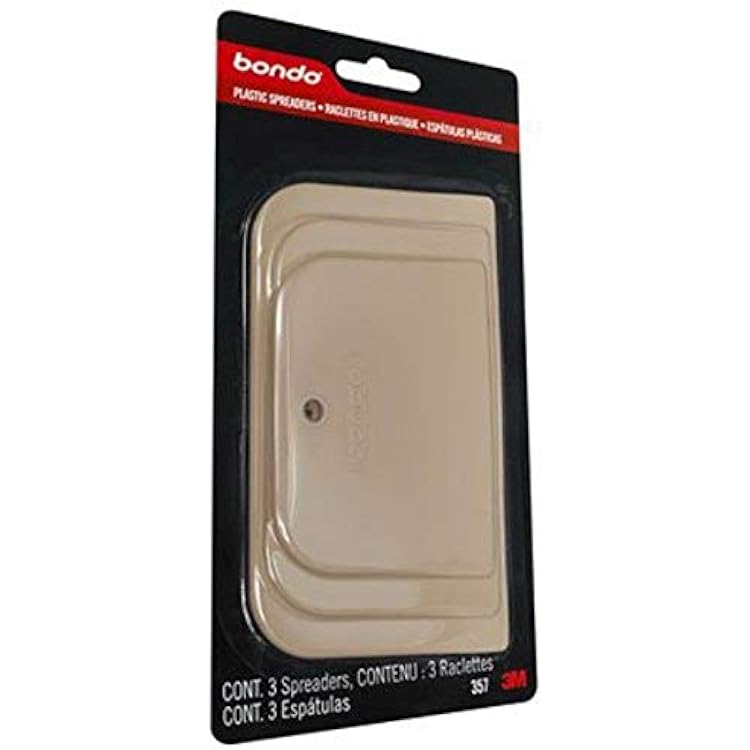 Bondo Spreader 3-Pack, 00357, 3 Sizes Per Pack