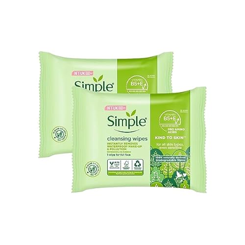 Simple Kind To Skin 25 Cleansing Facial Wipes 3 pack