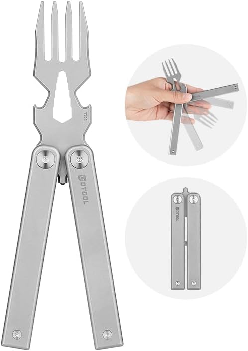OKNIFE OTOOL Titanium Multifunctional Butterfly Fork OBA01