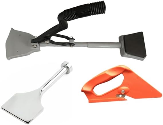 ZY326 Kneeless Carpet Stretcher, Tucker and Cutter Combo Heat-Treated Aluminum Handle, Nickel-Plated Pins, Professional Carpet Installation Kit
