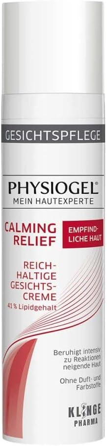 Physiogel Calming Relief Rich and soothing care for sensitive and allergic facial skin strengthens resistance