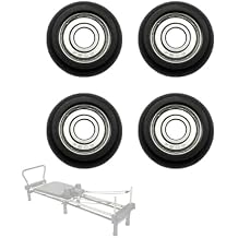 4 Pcs Replacement Roller Wheels Fits for Aero Pilates Reformer Machines Quiet and Smooth Glide