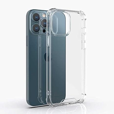 Ehr. iPhone 12 Pro Max Uyumlu Darbe Önleyici Sararmaya Dayanıklı Airbag Korumalı Ultra Slim TPU Şeffaf Silikon Kılıf (Şeffaf, iPhone 12 Pro Max)