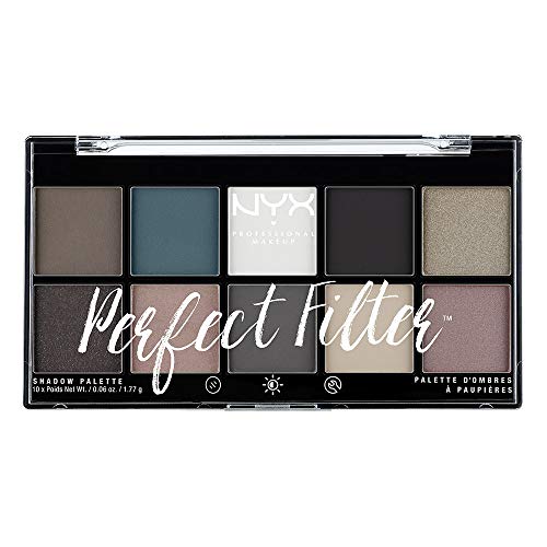 NYX PROFESSIONAL MAKEUP Perfect Filter Shadow Palette, Eyeshadow Palette, Gloomy Days