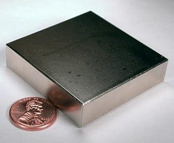 Neodymium Magnets N42 2" x 2" x 1/2" Block, Package of 1 NdFeB Rare Earth Magnets