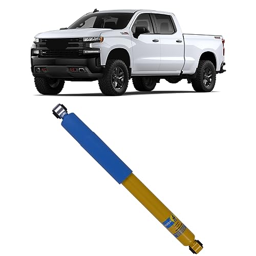 Bilstein 24-293464 Single 4600 Series Rear Monotube Shock fits 2019 2024 Silverado Sierra 1500 4WD RWD - Improves Ride Quality, Handling & Comfort