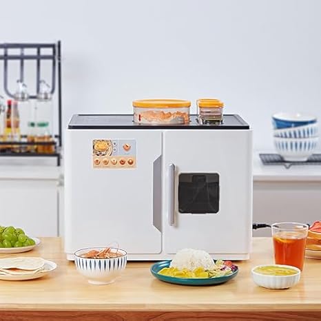 Fully Automatic Electric Roti Maker - Multi-Function Chapati & Pancake Machine, One-Touch Operation for 20 Flatbreads, Ideal for Tortillas & Corncakes