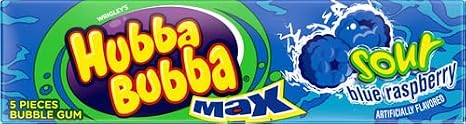 Hubba Bubba Sour Blue Rasberry Singles 5 Pieces