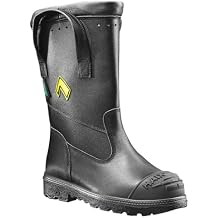 HAIX Fire Hunter USA Waterproof Composite-Toed Firefighting Boots with Anti-Slip Sole and Cushioned Insole