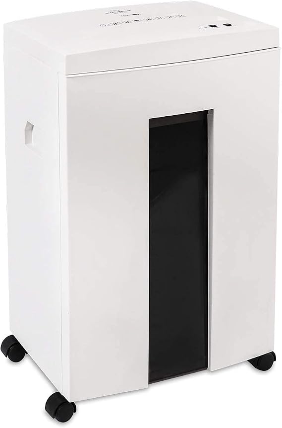 WOLVERINE SD9113 P4 Cross Cut Shredder, Quiet,18 Sheet, 60 Min, White | Quiet,18-sheet, 60min runtime. P4 cross-cut shredder suitable for home and office, stylish white housing