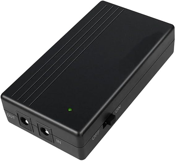 UPS Mini Uninterruptible Power Supply, 7800MAh 24W 12V 2A Portable UPS Battery Backup With Intelligent Circuit Protection For Routers, Modems, Switches, ONUONT Devices, Cameras, Webcams