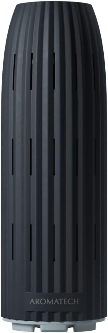 AromaTech Ambience Scent Diffuser for Essential Oil Blends & Fragrances Waterless Scent Machine w/Bluetooth for Home, Bathroom Boutiques, Hotel, Spa Charcoal