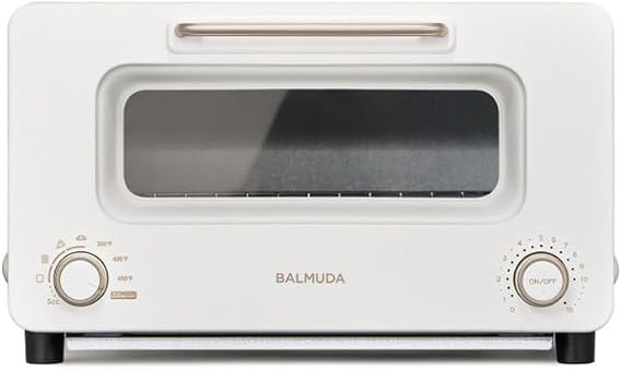 BALMUDA The Toaster Pro | Steam Oven Toaster | Compact 14.1W 12.6D 8.2H | 6 Modes: Shokupan, Golden Toast, Pizza, Croissant, Oven, Salamander Grill | (Baking Tray Sold Separately) | Off-white
