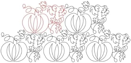 123 Harvest Pumpkins Pantograph