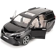 BDTCTK 1:24 Compatible for Sienna MPV Car Model, Pull Back Diecast Toy Car with Sounds&Lights for Kids Boys Girls and Adults, Gift Black.
