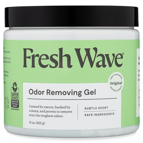 Fresh Wave Odor Removing Gel, 15 oz. - Odor Absorbers for Home, Safer Odor Relief, Natural Plant-Based Odor Eliminator, Every 15 oz. lasts 30-60 Days, For Cooking, Trash & Pets