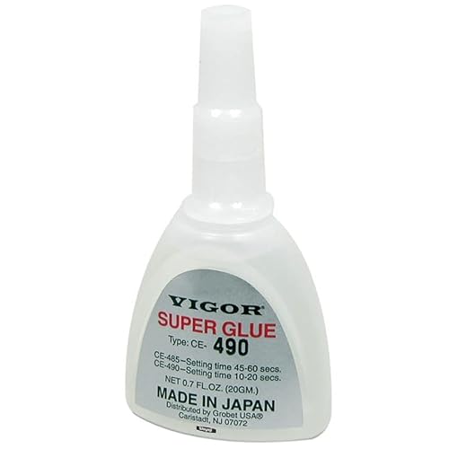Vigor Jewelers Super Glue Instant Fast Drying Clear Adhesive 20grams, 10-20sec