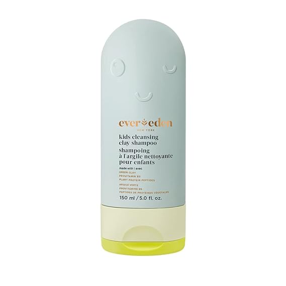 Evereden Kids After-Swim & Sports Shampoo | Cleansing Clay Detoxifies Hair & Scalp from Chlorine, Dirt & Sweat | Dermatologist-Tested, No Phenoxyethanol, No Silicones, Vegan | All Hair Type, Ages 3+