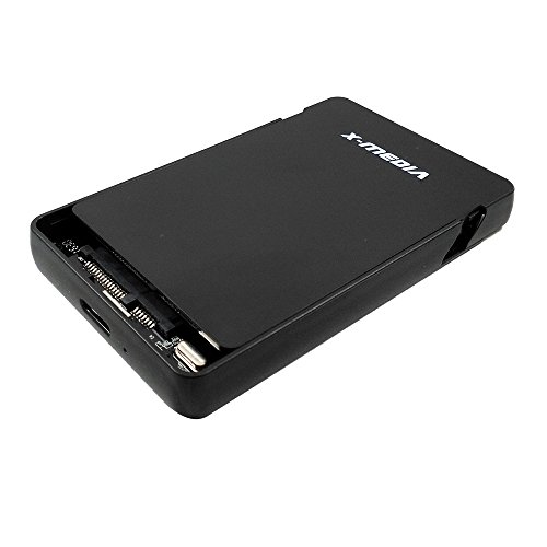 X-MEDIA XM-EN2279U3 2.5-Inch Tool-Free USB 3.0 SATA Hard Disk Drive HDD External Enclosure Case for 7mm  9.5mm 2.5-Inch SATA HDD and SSD