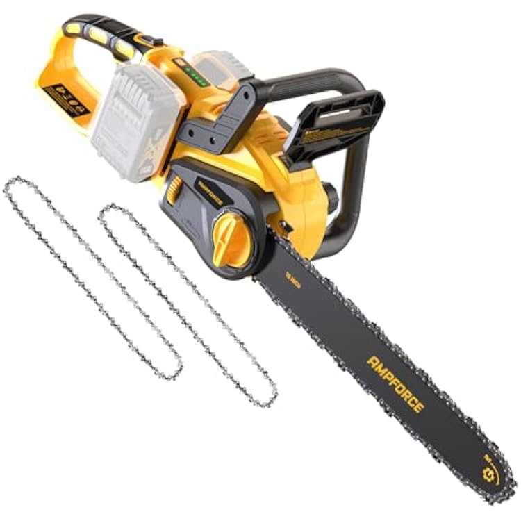 16-Inch 40V 220V Max Brushless Chainsaw, Brushless Motor, Chains Brake, Auto Lubrication, Ideal for WoodTree Cutting, Pruning, Bare Tool Without Battery