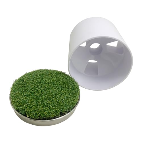 Golf Putting Cup Set with Sturdy Metal Base Practice Hole for Home Putting Green | Indoor Golf Training Aid to Perfect Your Stroke Heavy-Duty Metal Base for Stability