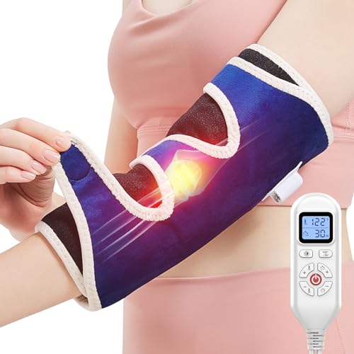 AOBOCO Elbow Heating Pad Wrap for Joint Pain Relief - Heated Elbow Brace for Tendinitis and Tennis Elbow - 30s Fast Heat Therapy Arm Elbow Sleeve Adjustable Temperature
