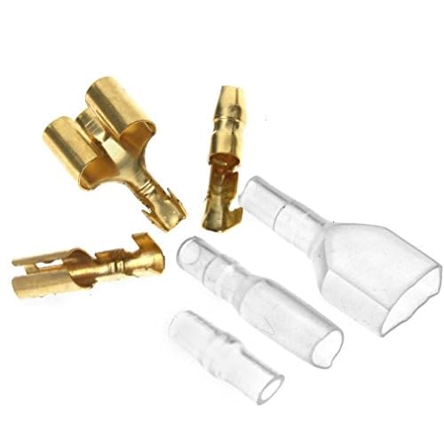 40 Pcs Motorcycle Bullet Connectors Covers 3.9mm Terminals Male Female Double