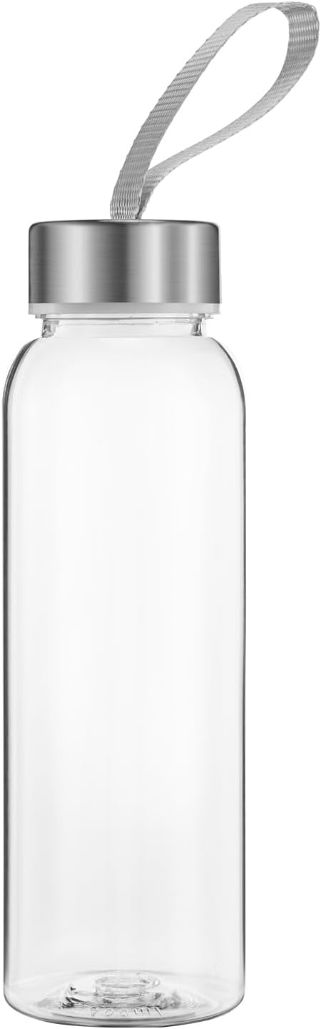 Water Bottle Transparent Plastic 300ML/ 400ML/ 580ML, Leak-Proof & BPA Free Reusable Sports Bottle with Handle, No Straw, for Gym, Travel, Home, School, Office