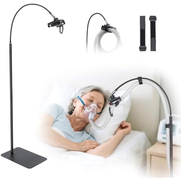 CPAP Hose Holder, CPAP Hose Lift with Adjustable Feature - CPAP Tube Organizer & CPAP Mask Hook in one, Sturdy&Convenience CPAP Accessory for CPAP Hose Support - Fit in Any Space
