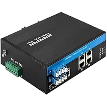 8 Port Bypass Managed Industrial Fiber Switch (4 Gigabit POE(30W)+Managed(L2)+Bypass)