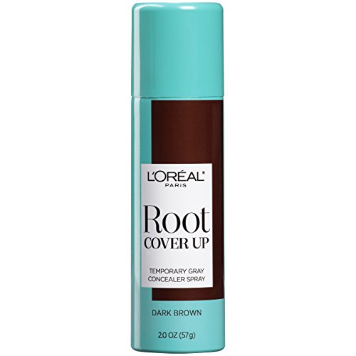 LOreal Paris Magic Root Cover Up Gray Concealer Spray, Dark Brown, 2 oz.Packaging May Vary