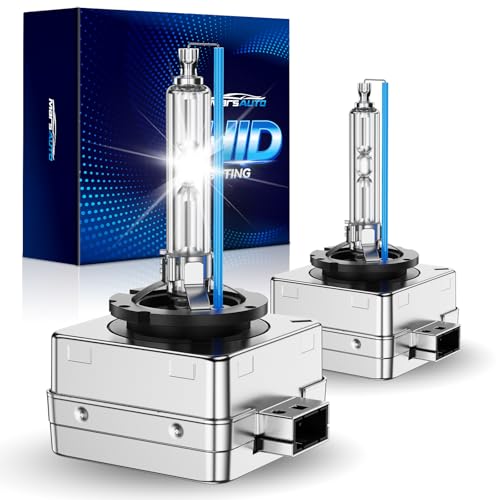 Marsauto D1S HID Bulbs, 66144 66140 85140 85415 85415C1 for HID Replace, 35W 6000K Cold White Xenon Bulb, Plug and Play, Pack of 2