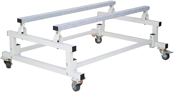 Yeeoy Watercraft PWC Dolly, 1000 LBS Capacity Boat Jet Ski Stand Storage Trailer Cart with Adjustable Bunks & 4 Casters & 2 Brakes