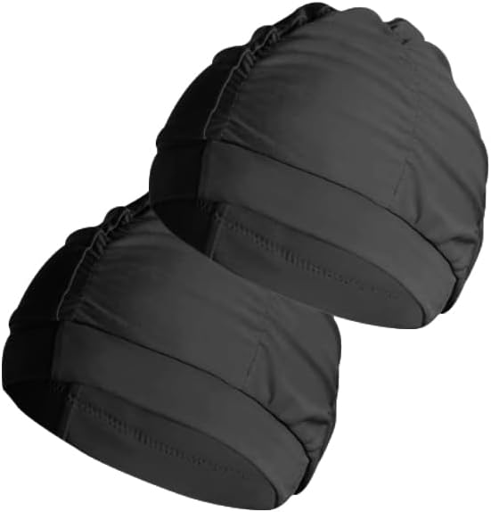 2 pcs Cloth Swim Caps for Women, Fabric Durable Non-Waterproof Elastic Swimming Pool Cap Bathing Cap for Long Hair