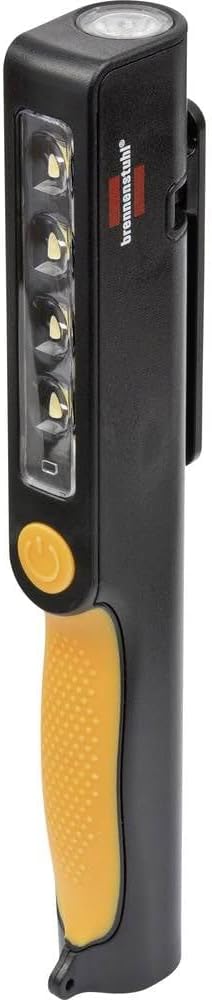 Brennenstuhl LED lamba/kullanışlı LED pil Clipleuchte (çalışma lambası Akkubetrieben, dahil dönebilen Clip mıknatıslı) renk: siyah/sarı, 1 adet, 1175890