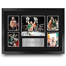 HWC Trading Conor McGregor Ultimate Fighting Champion Notorious 16 x 12 inch (A3) Printed Gifts Signed Autograph Picture for UFC Memorabilia Fans - 16" x 12" Framed