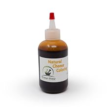 Natural Coloring for Cheese (Annatto; double strength) from Know-How Foods (4 fl. oz.)