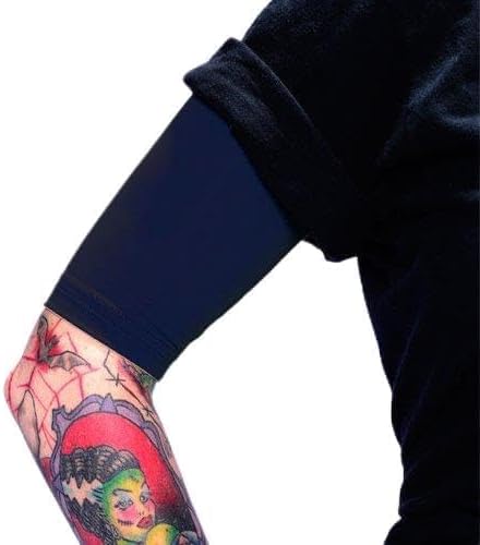 Tat2X Tattoo Cover Up Sleeve - Half Arm - Dark Navy - 3XL - 1 Sleeve