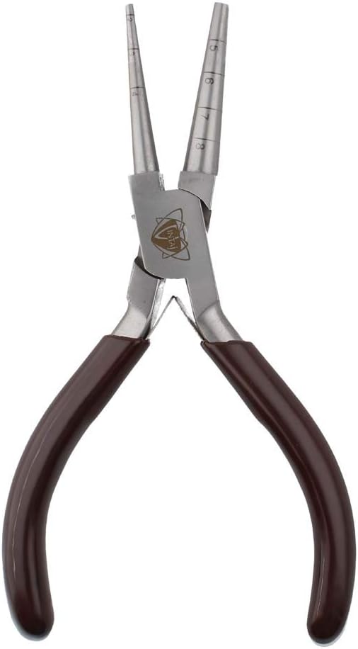 The Beadsmith Vintaj Loop Rite Pliers Make Perfect Wire Loops in 7 Sizes (28mm), Jewelry Making Tool for Jump Rings, Charms & Consistent Wire Wrapping