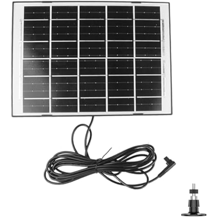 Pet Deluxe 7W Solar Panel for Chicken Coop Door, USB-C Charging Type Port with New Cold-Proof Material Practical & Reliable 6V Waterproof Solar Panel Battery Charger 9.8 Feet Cord