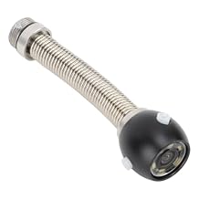 BLACKTK 25mm Waterproof Inspection Chamber Cover with 6 LED Lights, IP68 Drainage Pipe Inspection Accessory for Chamber Replacement