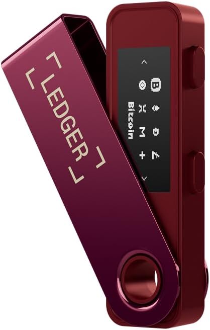 Ledger Nano S Plus Crypto Hardware Wallet (Nebula Red)