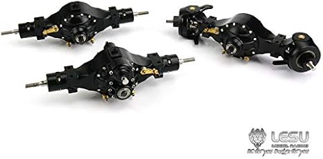 LESU Metal Axles Differential Locks 1/14 RC 6X6 Tractor Truck TMY DIY Model
