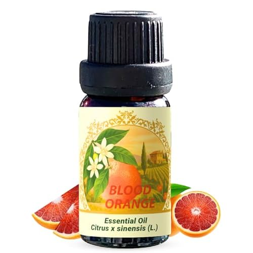 Orange Essential Oil, Blood 100% Pure, Cold Pressed 0.33 FL OZ  10 ML
