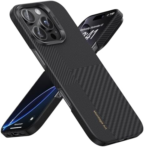 BENKS Montage ArmorAir Case for iPhone 16 Pro, [Compatible with Magsafe] Ultra Slim & Light iPhone 16 Pro Case, Built with Dupont Kevlar 600D&1500D Aramid Fiber