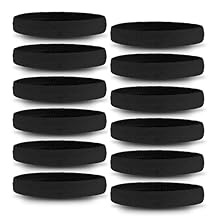 OutdoorEssentials Nylon Sweatbands & Wristbands - Non-Slip Running Headbands - Absorbent Gym Accessories - Biking Gear