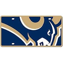 St. Louis Rams Acrylic Mega Style License Plate