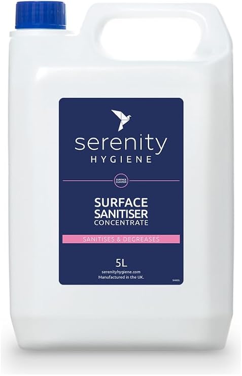 Antibacterial Surface Sanitiser Concentrate - Cleans & Degreases on any hard surface while disinfecting to the highest standards. 5 Litre