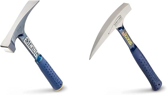 ESTWING Bricklayer's/Mason's Hammer (22 oz) and Rock Pick (22 oz) Set